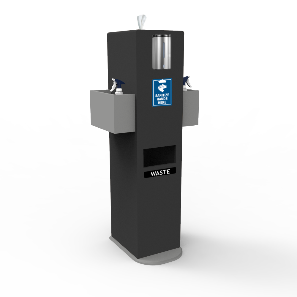 Gym Wipes Station Waste Receptacle HSCPT
