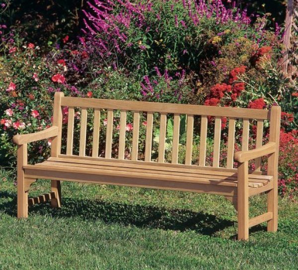 6' essex shorea wood bench