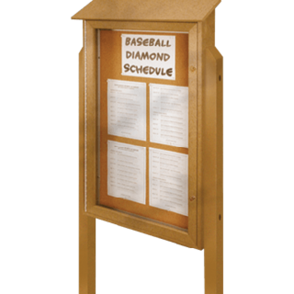 Double Door Message Board Cork or Letterboard