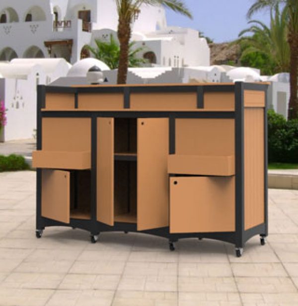 outdoor portable bar back