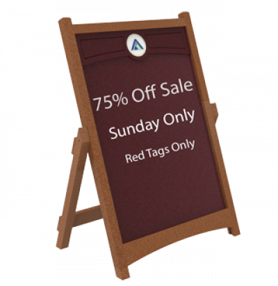 outdoor a-frame signs