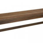 backless ipe bench