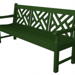 chippendale recycled plastic bench