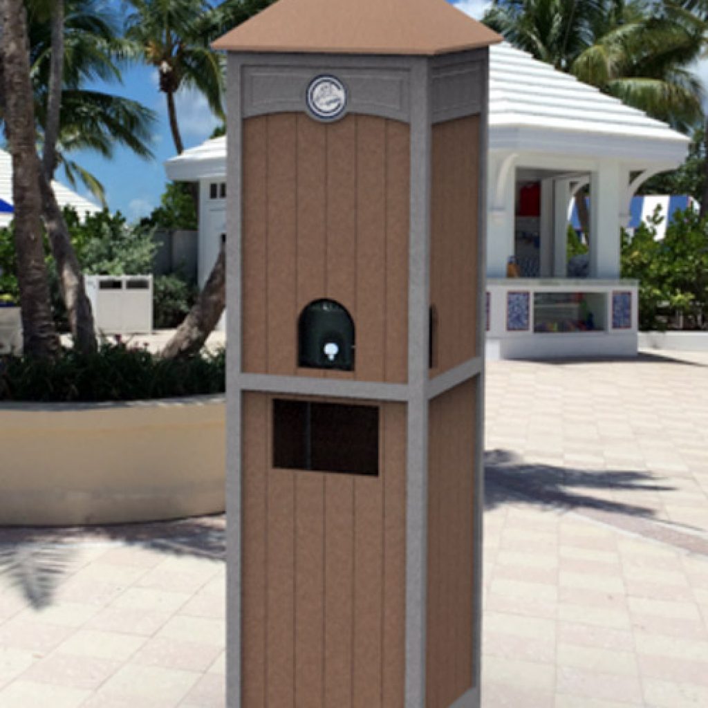 Water Cooler Enclosure Outdoor Parks, Trails, Pools, Clubs, Resorts
