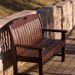 nautical recycled plastic bench