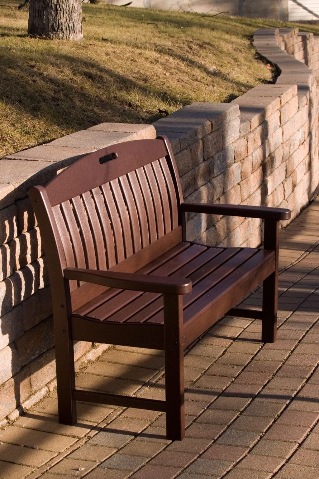 nautical recycled plastic bench