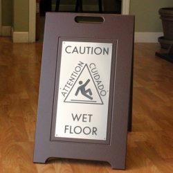 wet floor sign