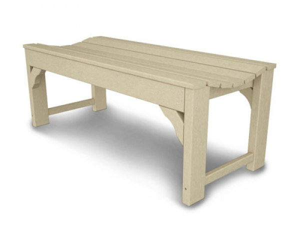 Sand Recycled Plastic Backless Bench