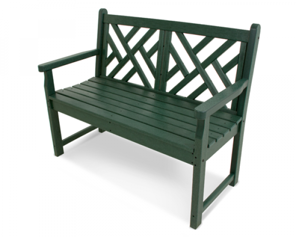 Green Chippendale Bench