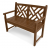 Teak Chippendale Bench