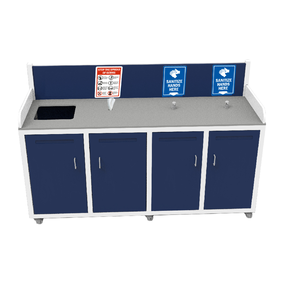 Hand Sanitizer Wipe Station HSDWC