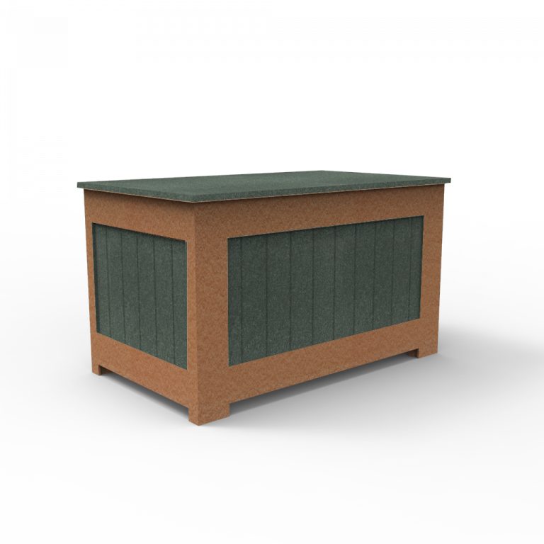 Commercial Ice Chest Box in Recycled Plastic with Cooler